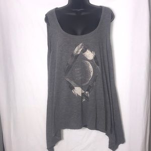 Torrid “when the night comes” gray tank